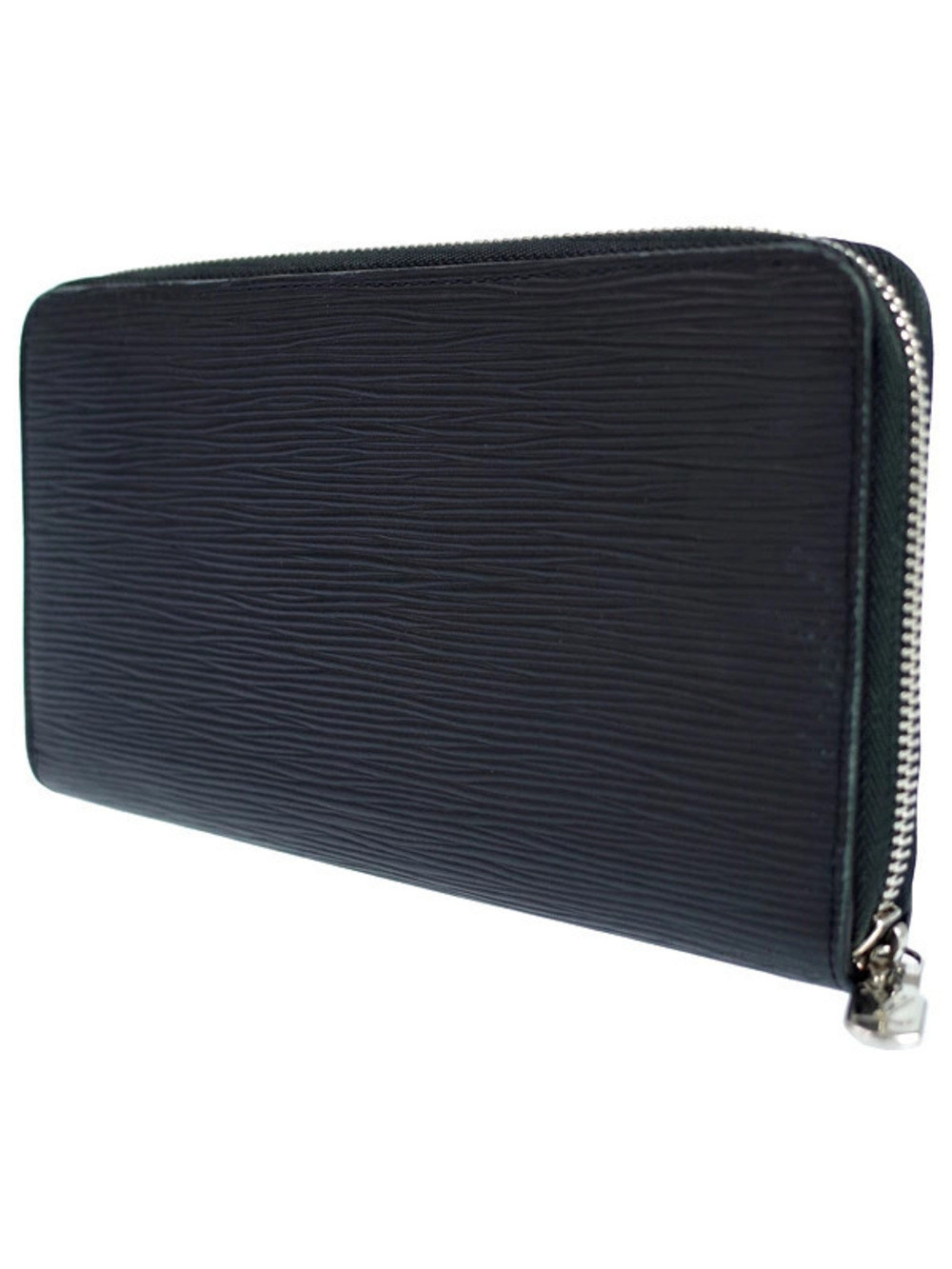 Louis Vuitton Wallet NM Organizer Zippy Round Zipper Long Epi Black